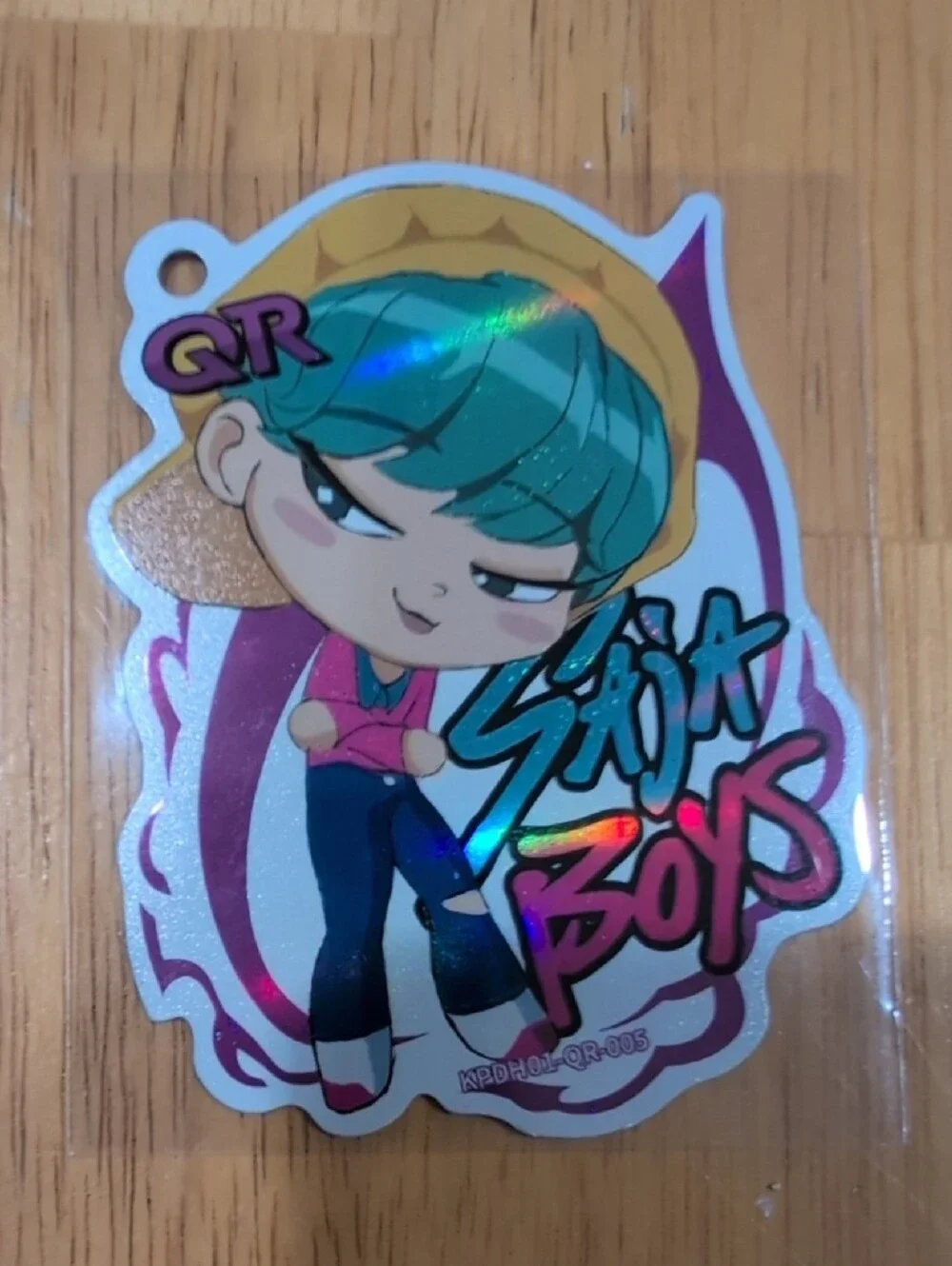 KAYOU K-Pop Demon Hunters Saja Boys QR Sticker Charms Set - Abby & Baby